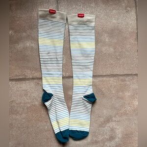 Vim & Vigr Compression Striped Knee-High striped Socks